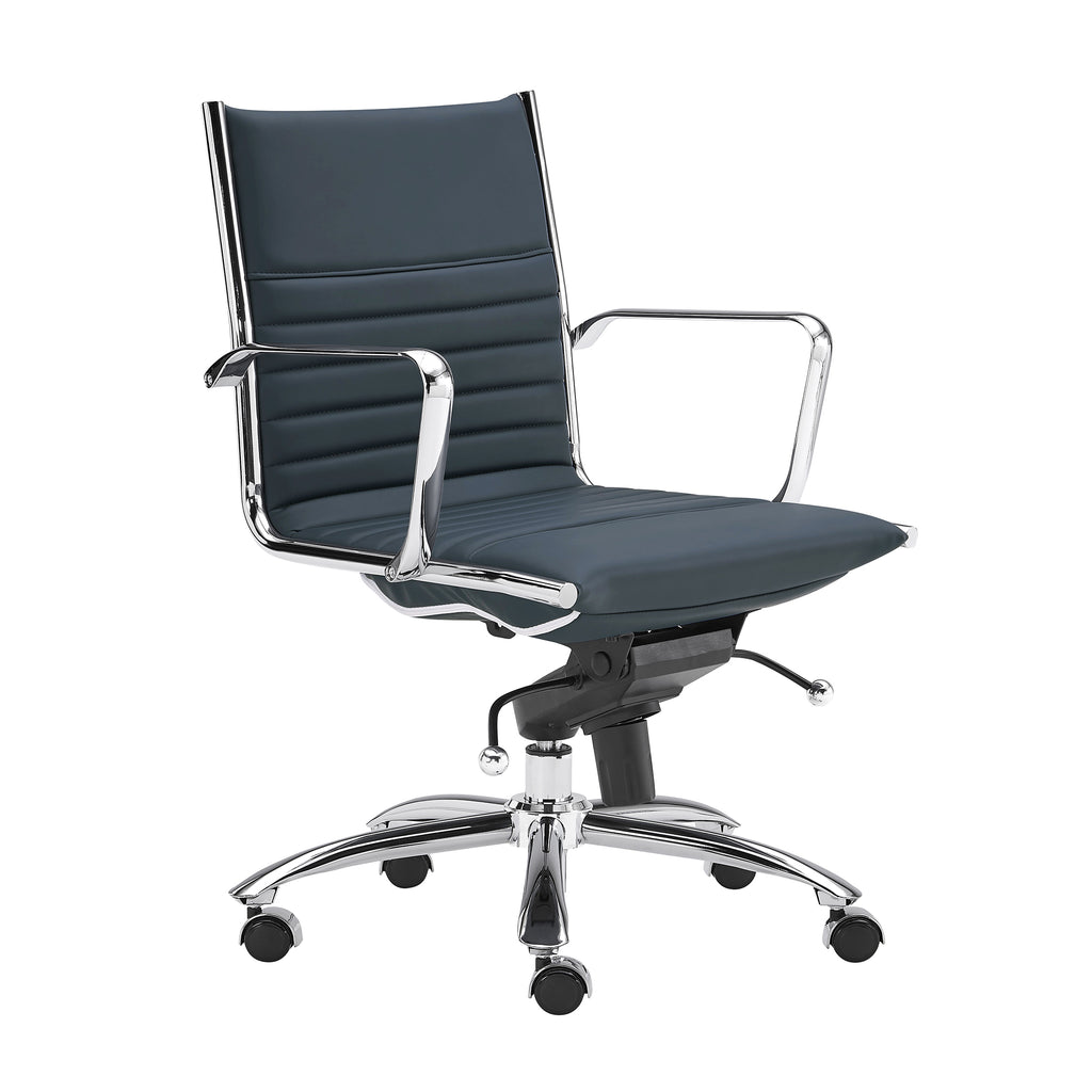 Dirk Low Back Office Chair - Blue