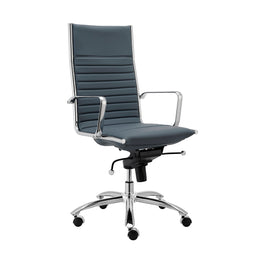 Dirk High Back Office Chair - Blue