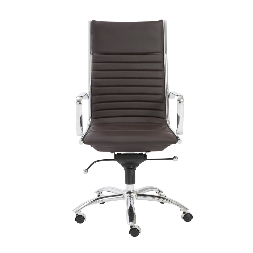 Dirk High Back Office Chair - Brown