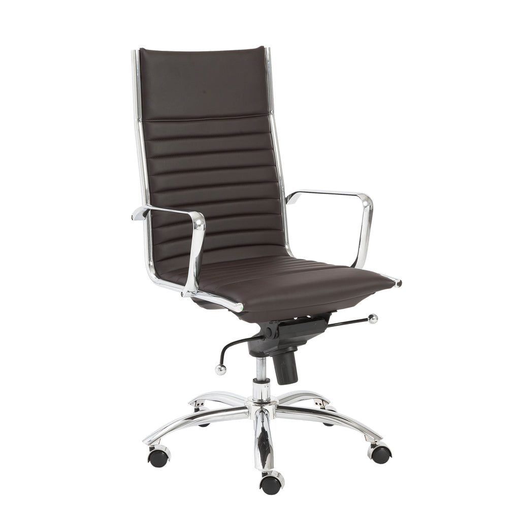 Dirk High Back Office Chair - Brown