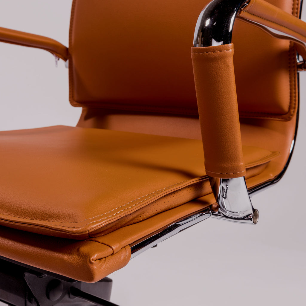 Gunar Pro Low Back Office Chair - Cognac