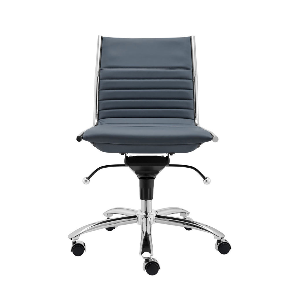 Dirk Low Back Office Chair w/o Armrests - Blue