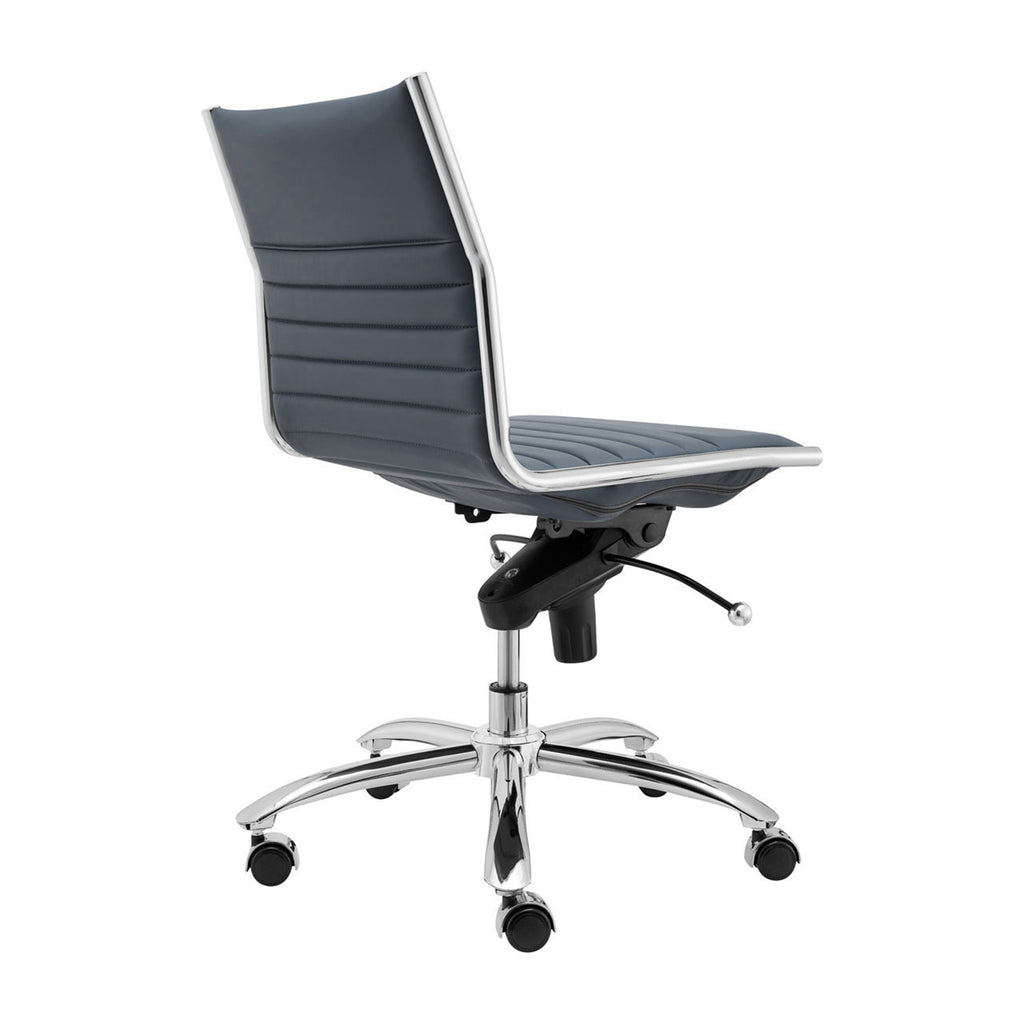 Dirk Low Back Office Chair w/o Armrests - Blue