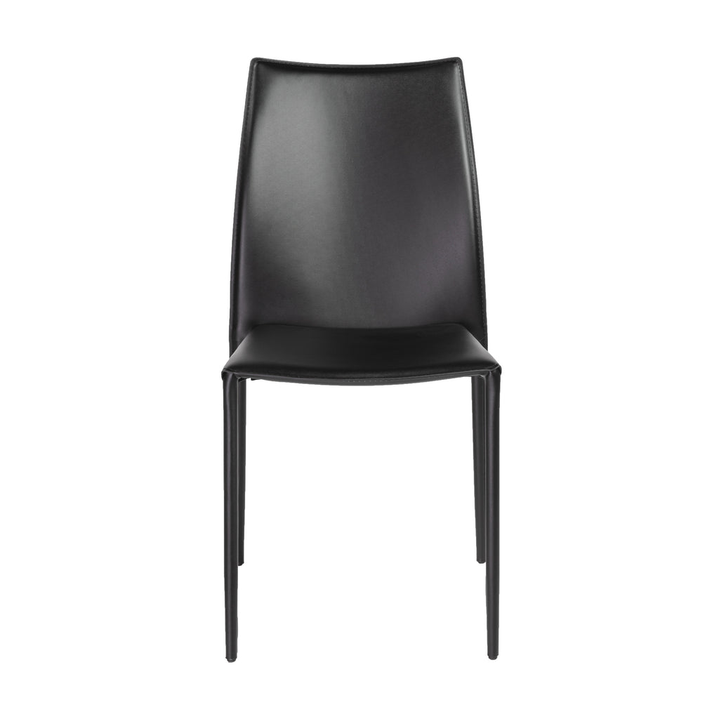 Dalia Stacking Side Chair - Black,Set of 2