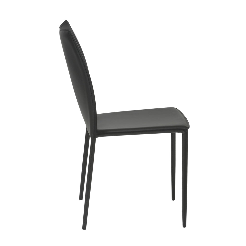 Dalia Stacking Side Chair - Black,Set of 2