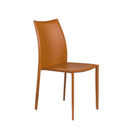 Dalia Stacking Side Chair - Cognac,Set of 2