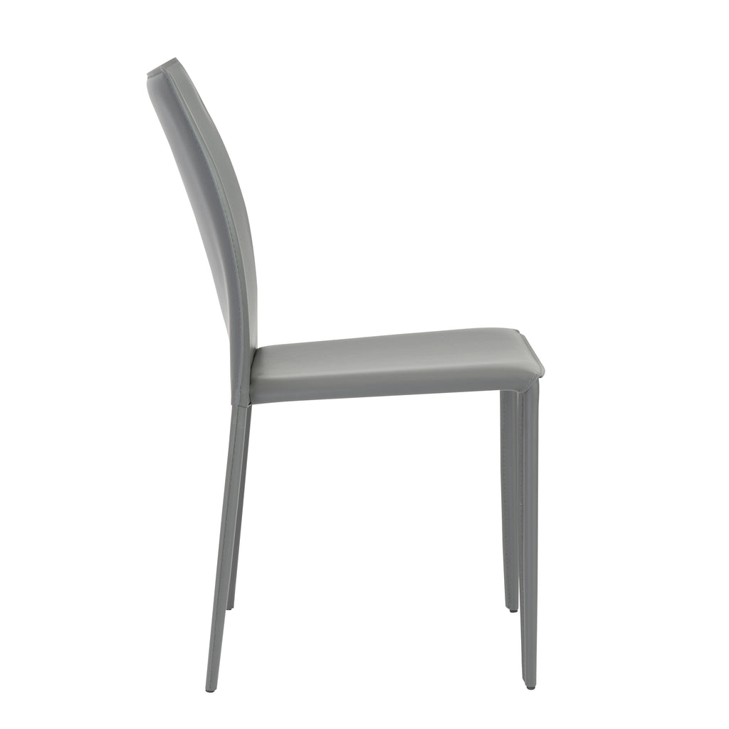 Dalia Stacking Side Chair - Grey,Set of 2