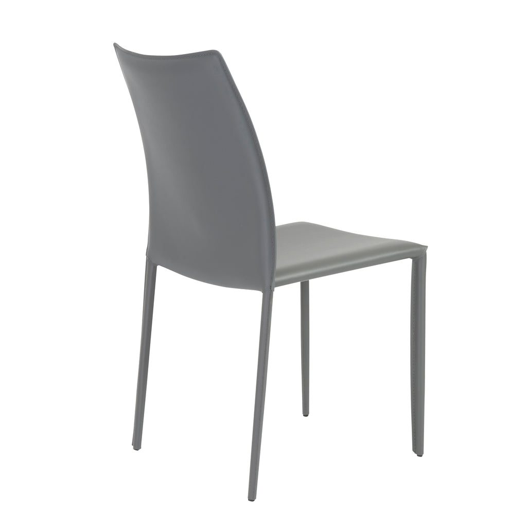 Dalia Stacking Side Chair - Grey,Set of 2