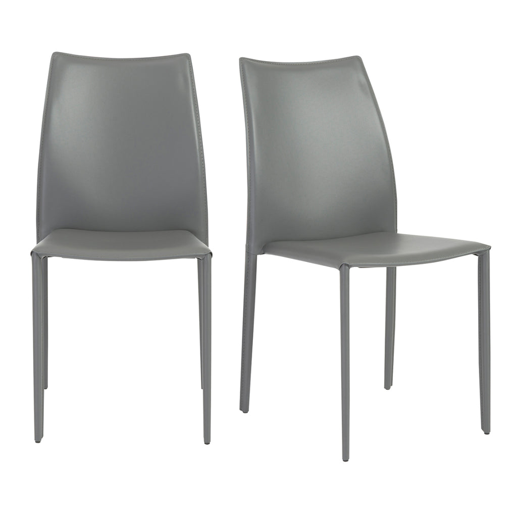 Dalia Stacking Side Chair - Grey,Set of 2