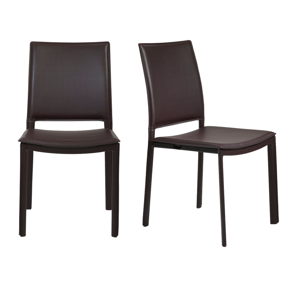 Kate Side Chair - Brown,Set of 2