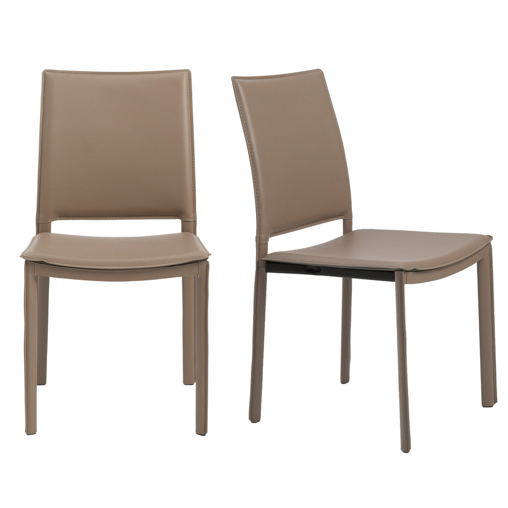 Kate Side Chair - Taupe,Set of 2