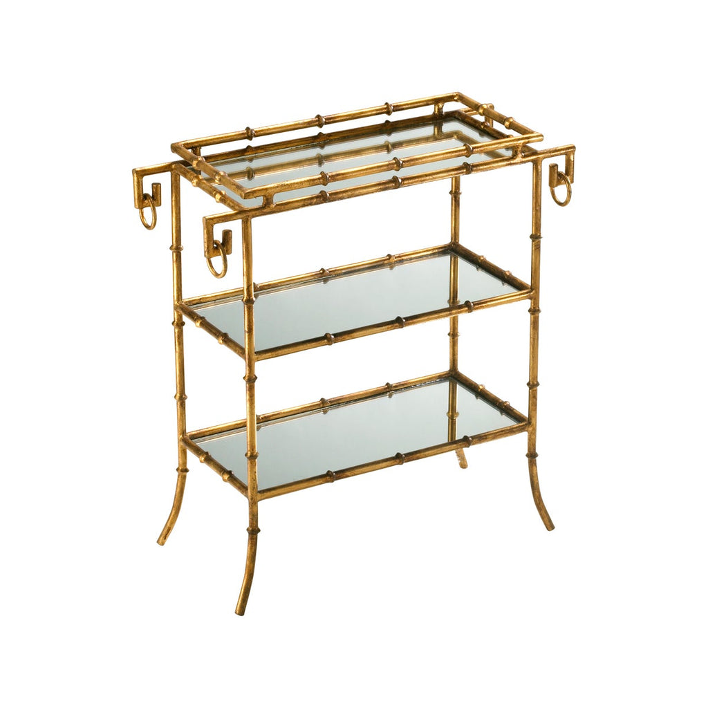 Bamboo Tray Table, Gold