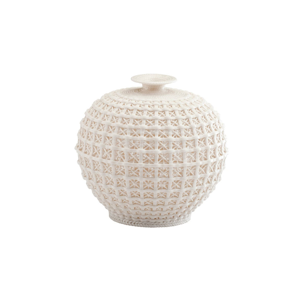 Diana Vase, Matte White-Small