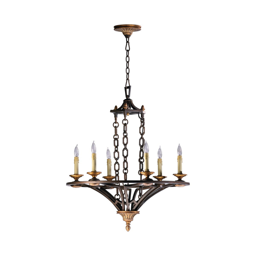 San Giorgio 6 Light Chandelier- Ob