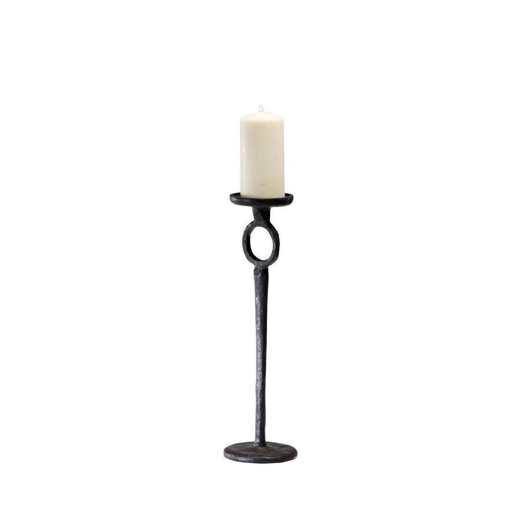 Duke Candle Holder, Rust-Medium