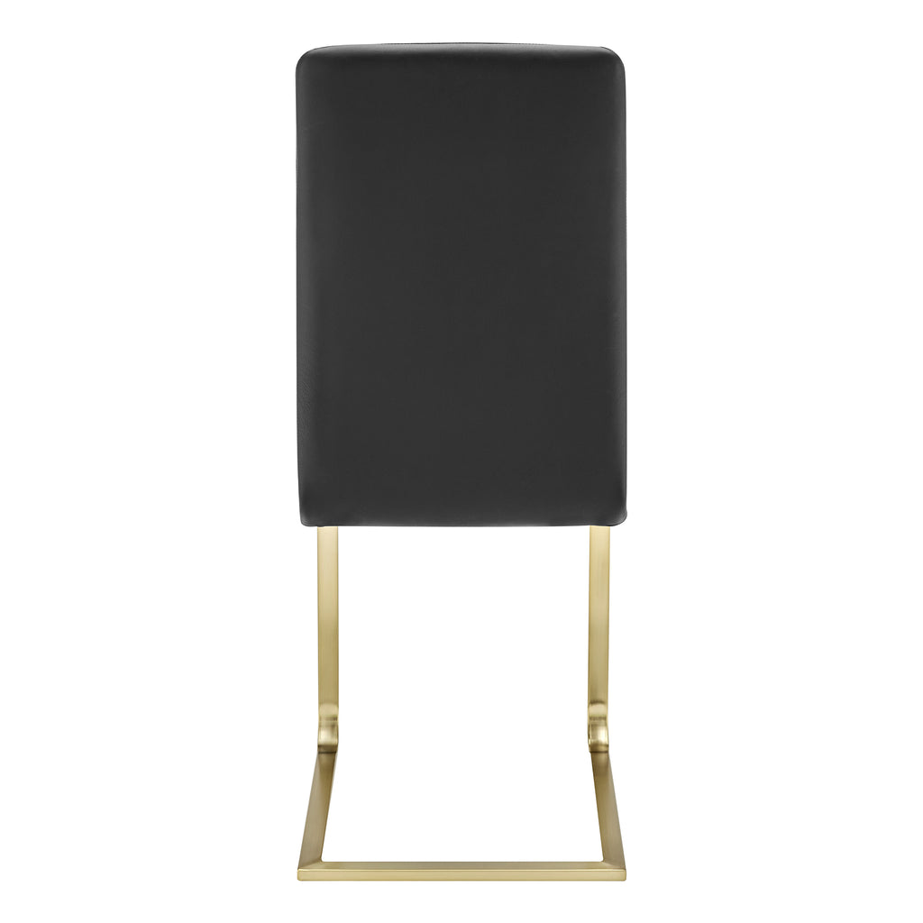 Cinzia Side Chair - Black,Gold,Set of 2