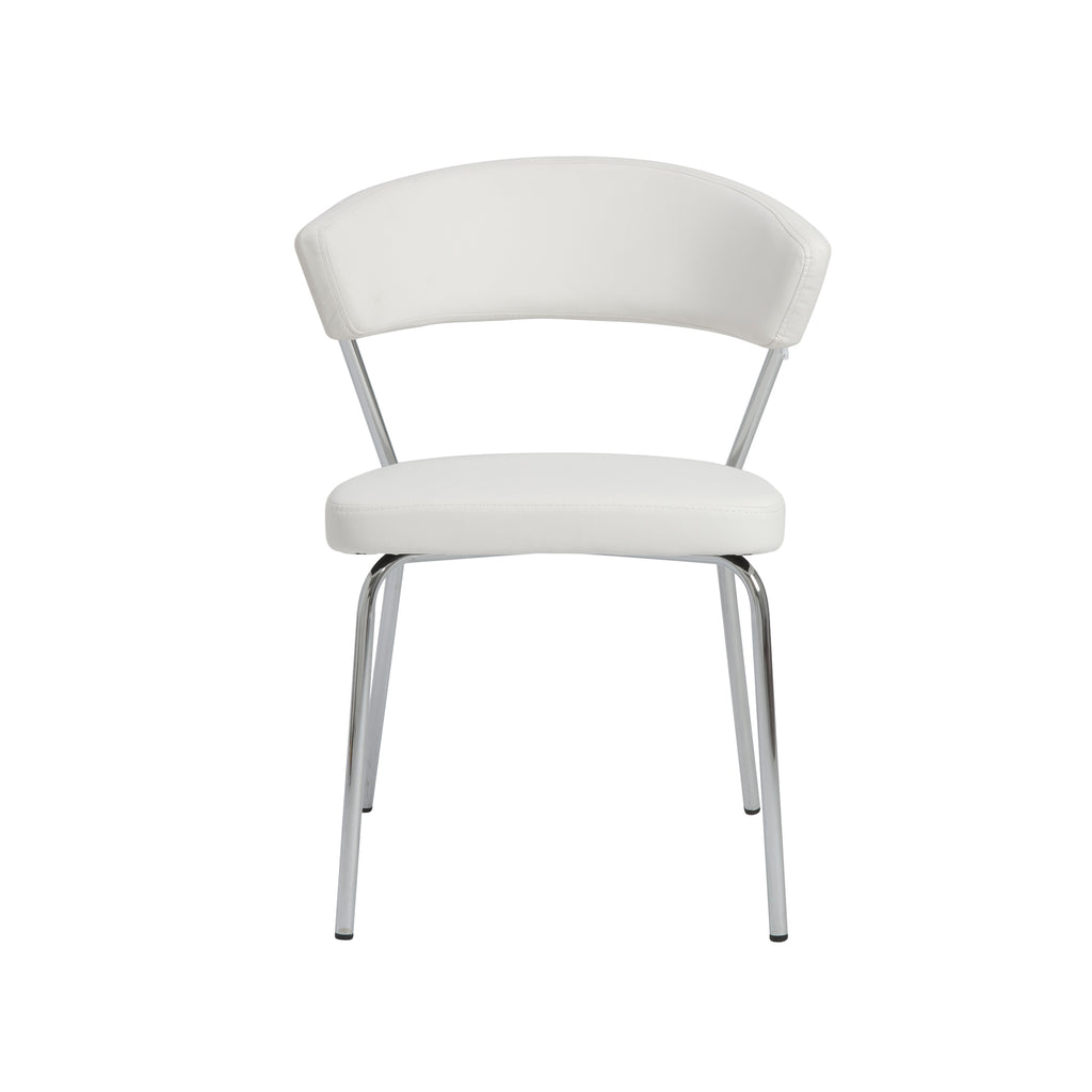 Draco Side Chair - White,Set of 2