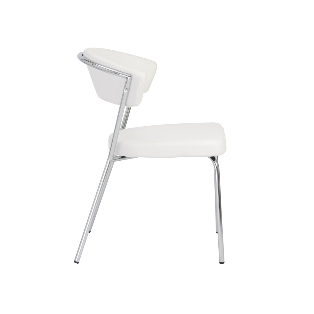 Draco Side Chair - White,Set of 2