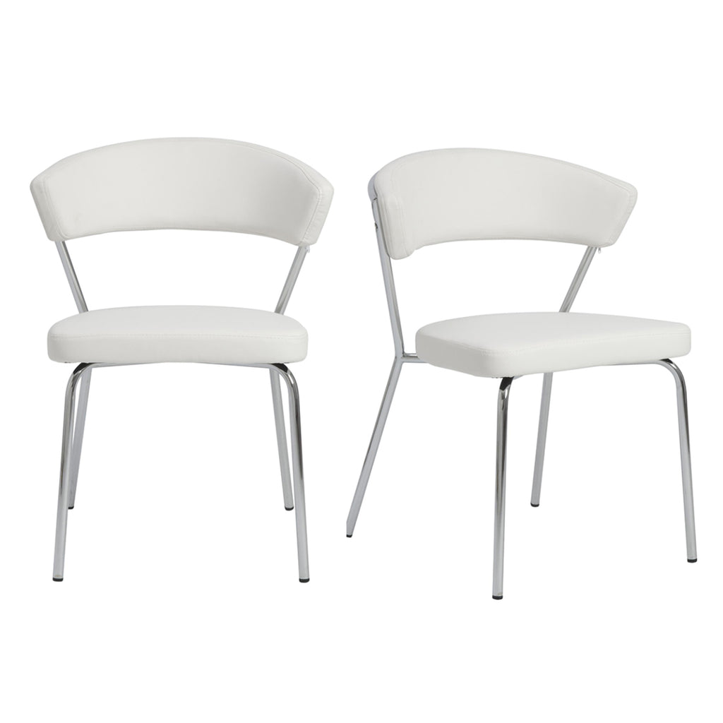 Draco Side Chair - White,Set of 2