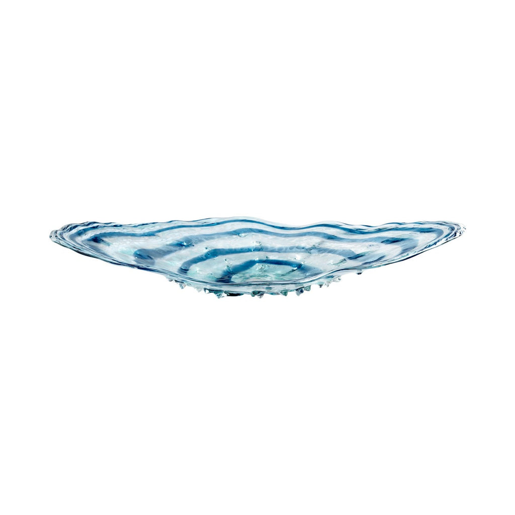 Abyss Plate, Blue & Clear