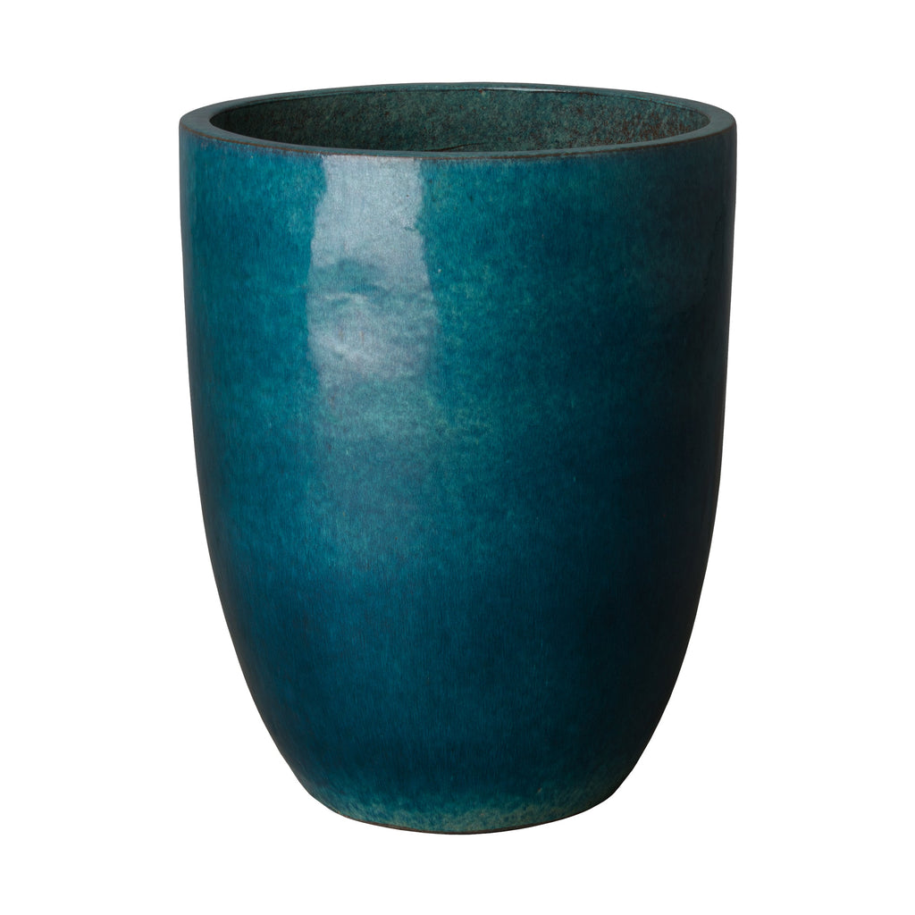 Tall Planter Md, Teal 19x24"H