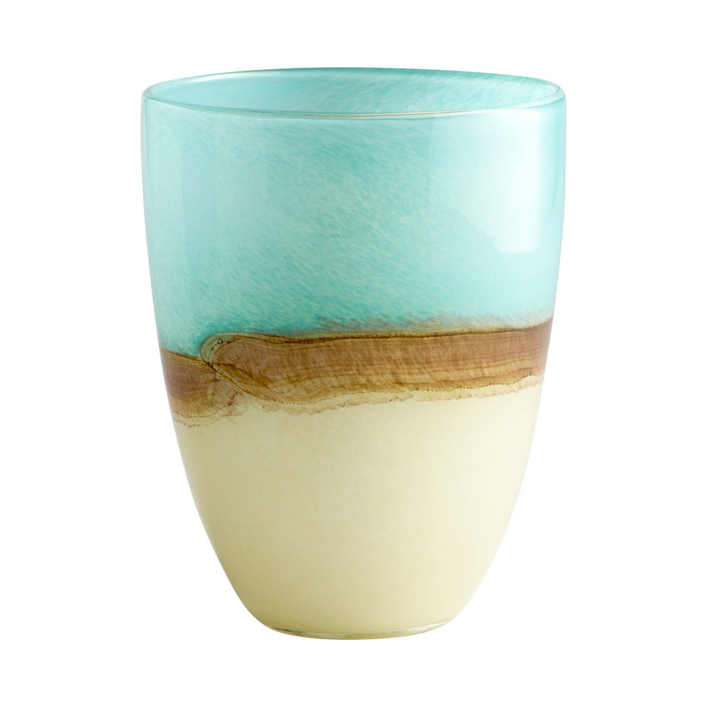 Earth Vase, Turquoise-Medium