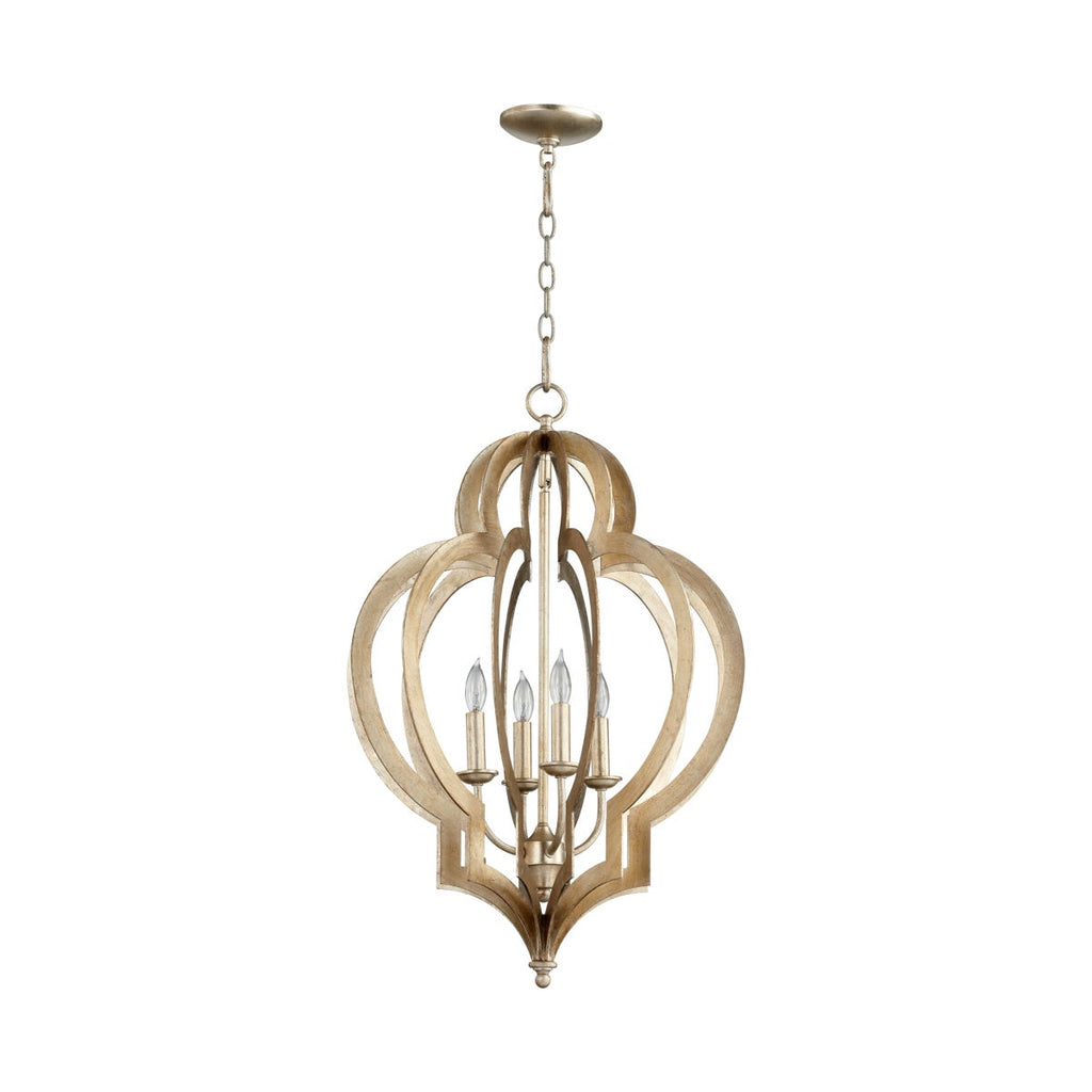 Vertigo Silver Leaf Chandelier - Small