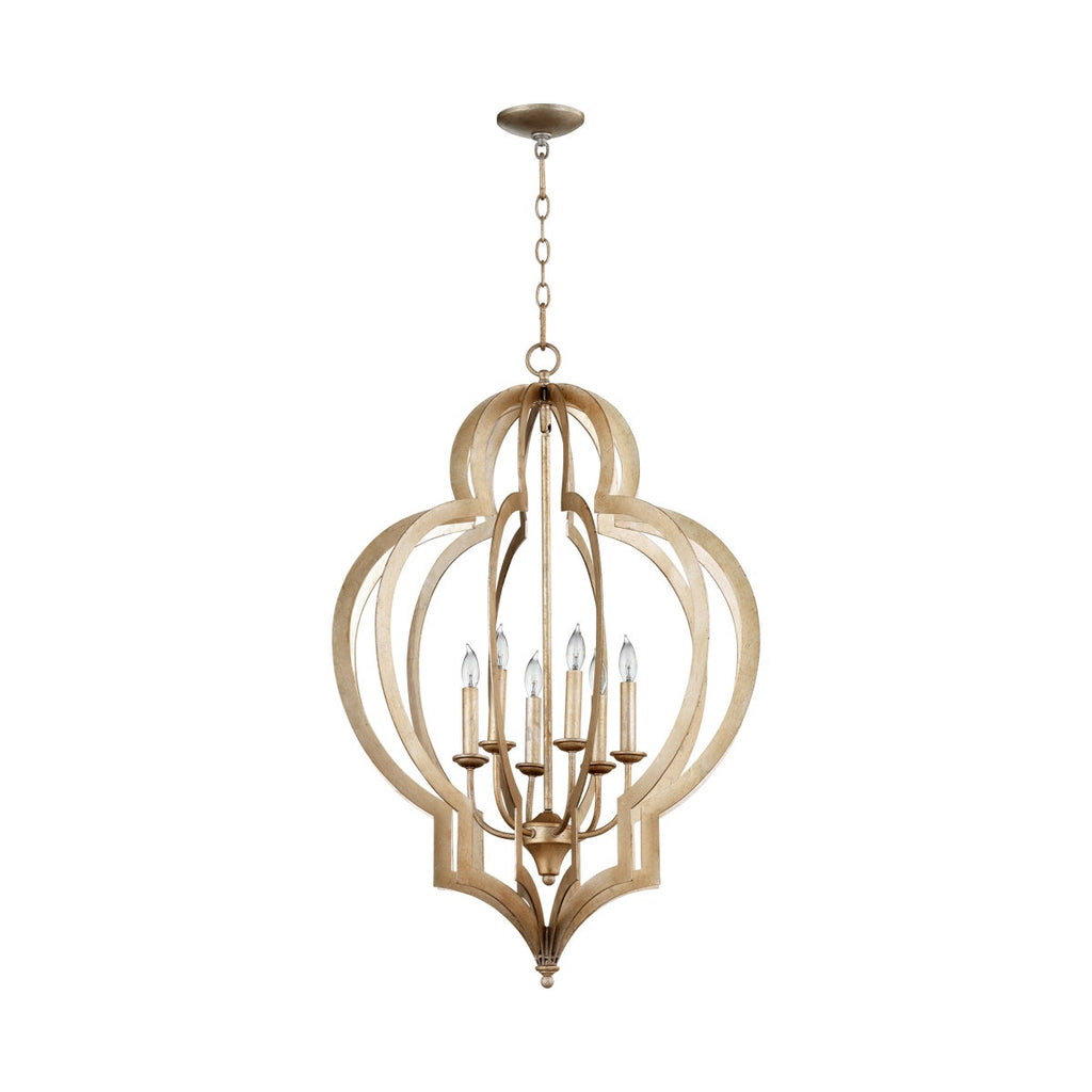 Vertigo Silver Leaf Chandelier - Medium