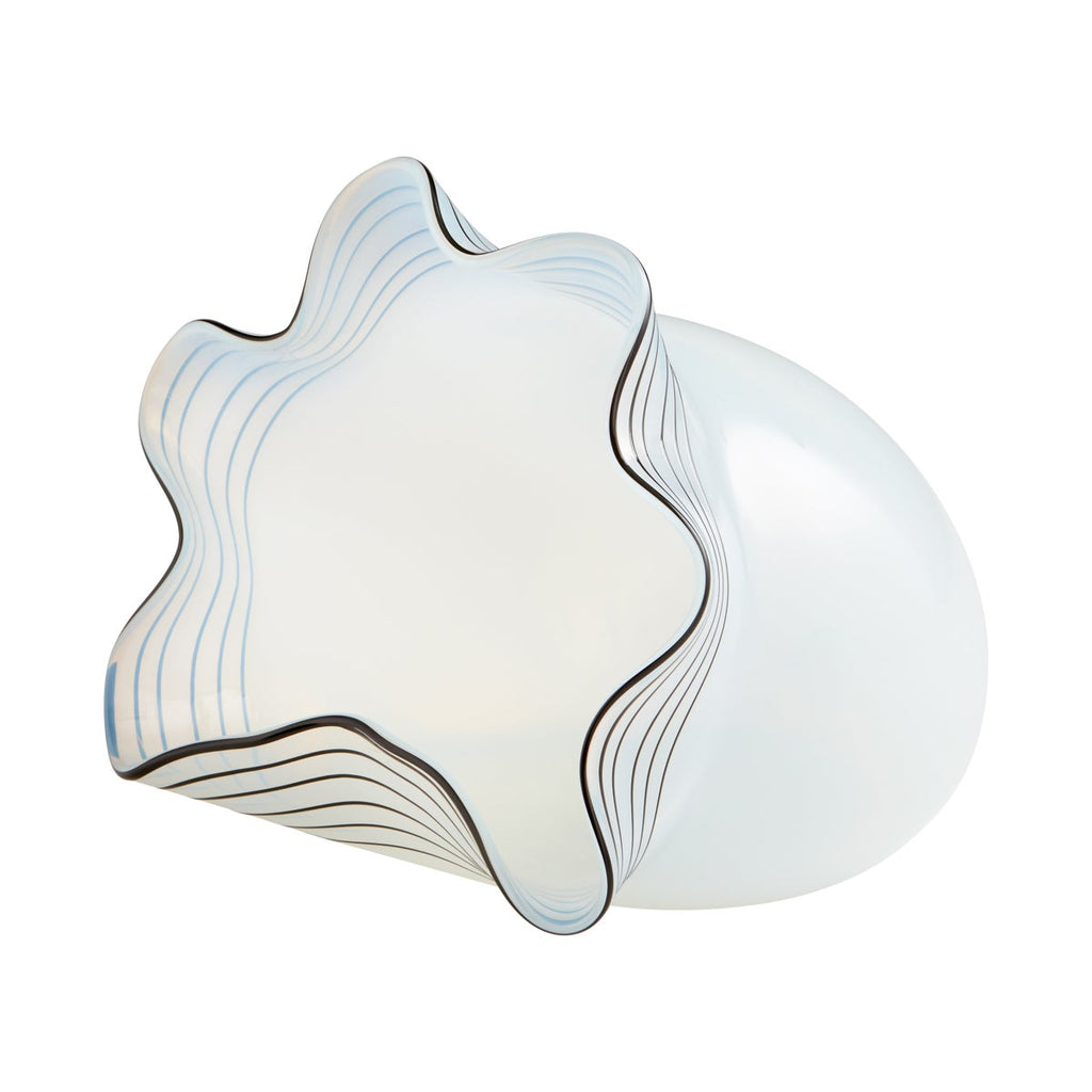 Moon Jelly Vase, White-Medium