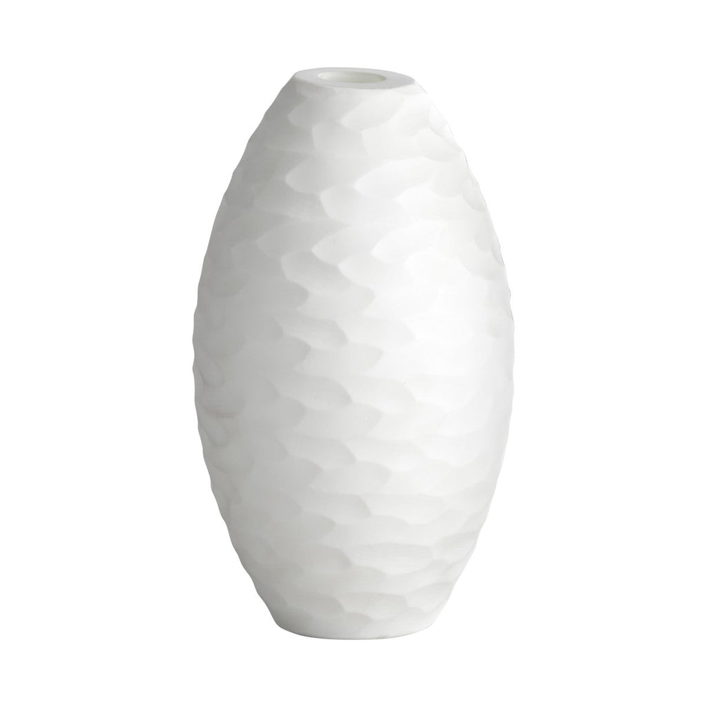 Meringue Vase, White-Small