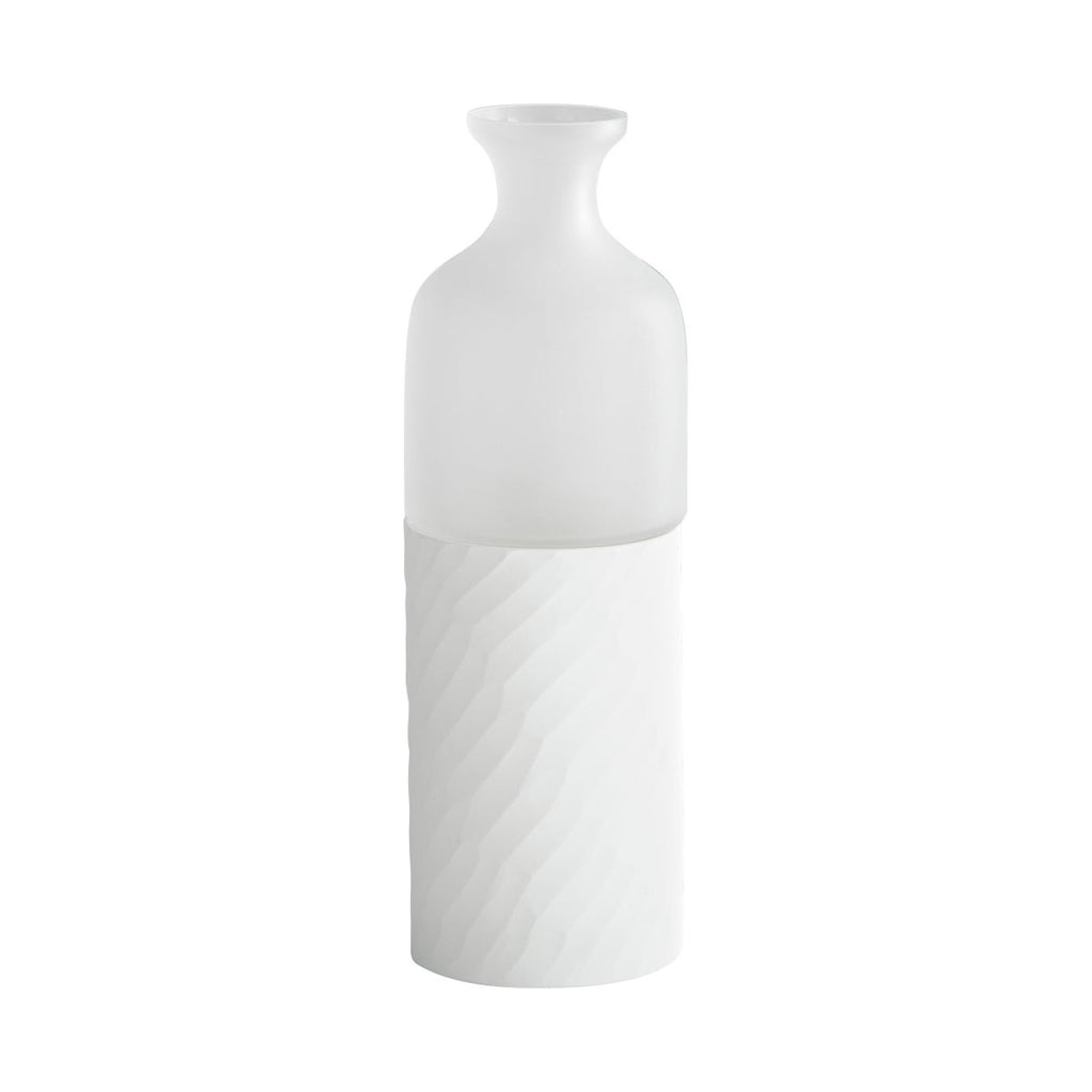 Sereno Vase, Clear & White