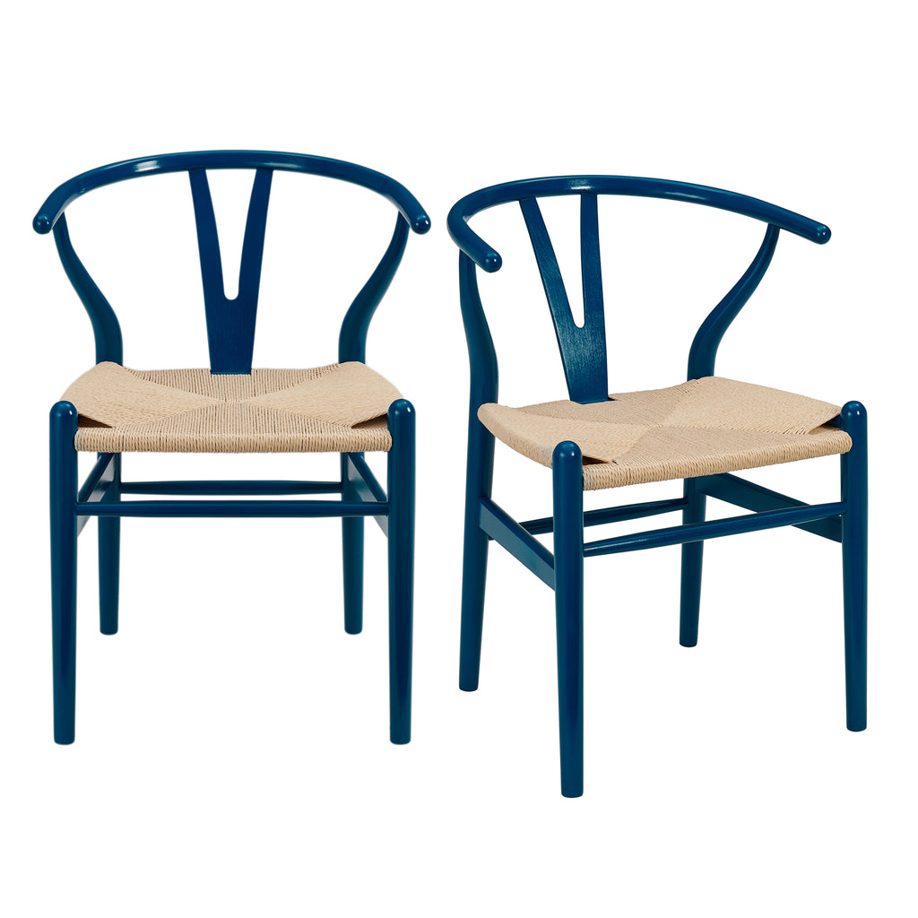 Evelina Side Chair - Blue,Set of 2