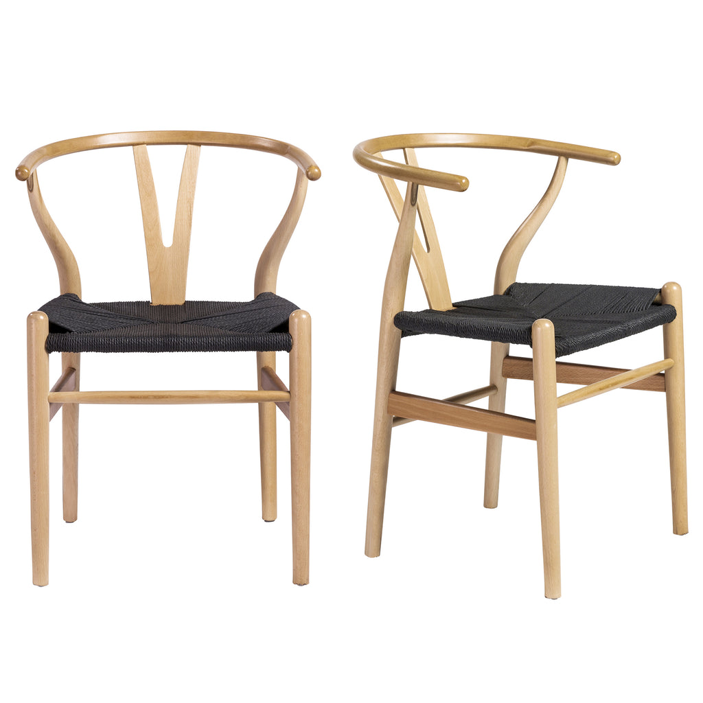 Evelina Side Chair - Natural,Set of 2