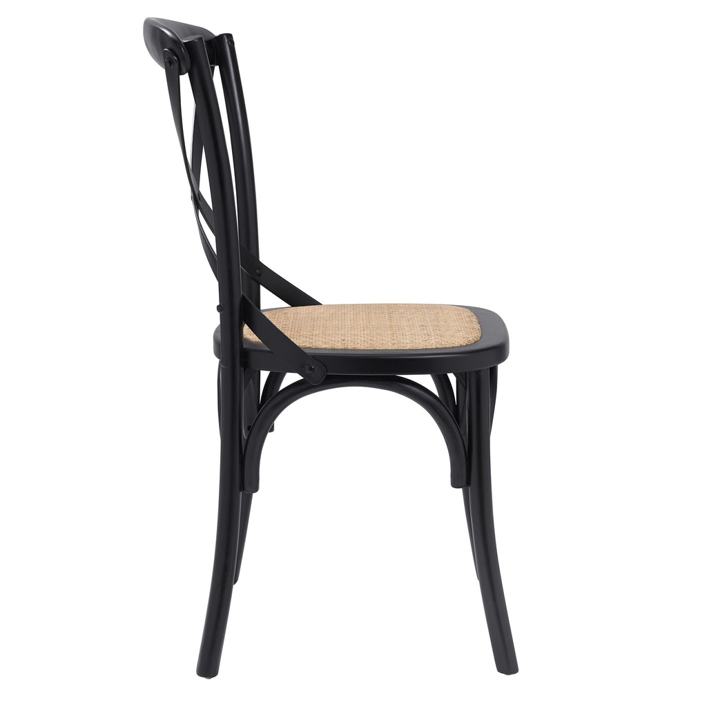 Neyo Side Chair - Black,Set of 2