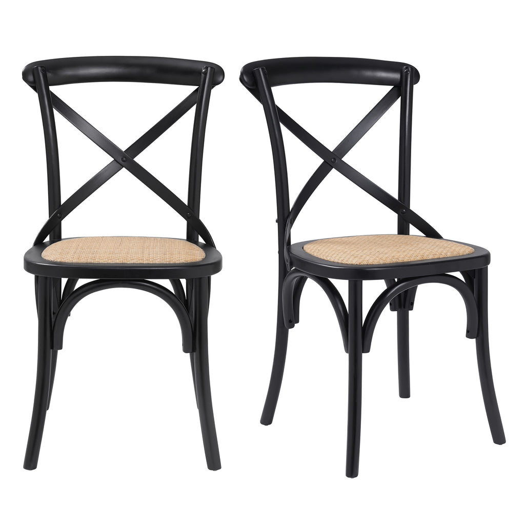 Neyo Side Chair - Black,Set of 2