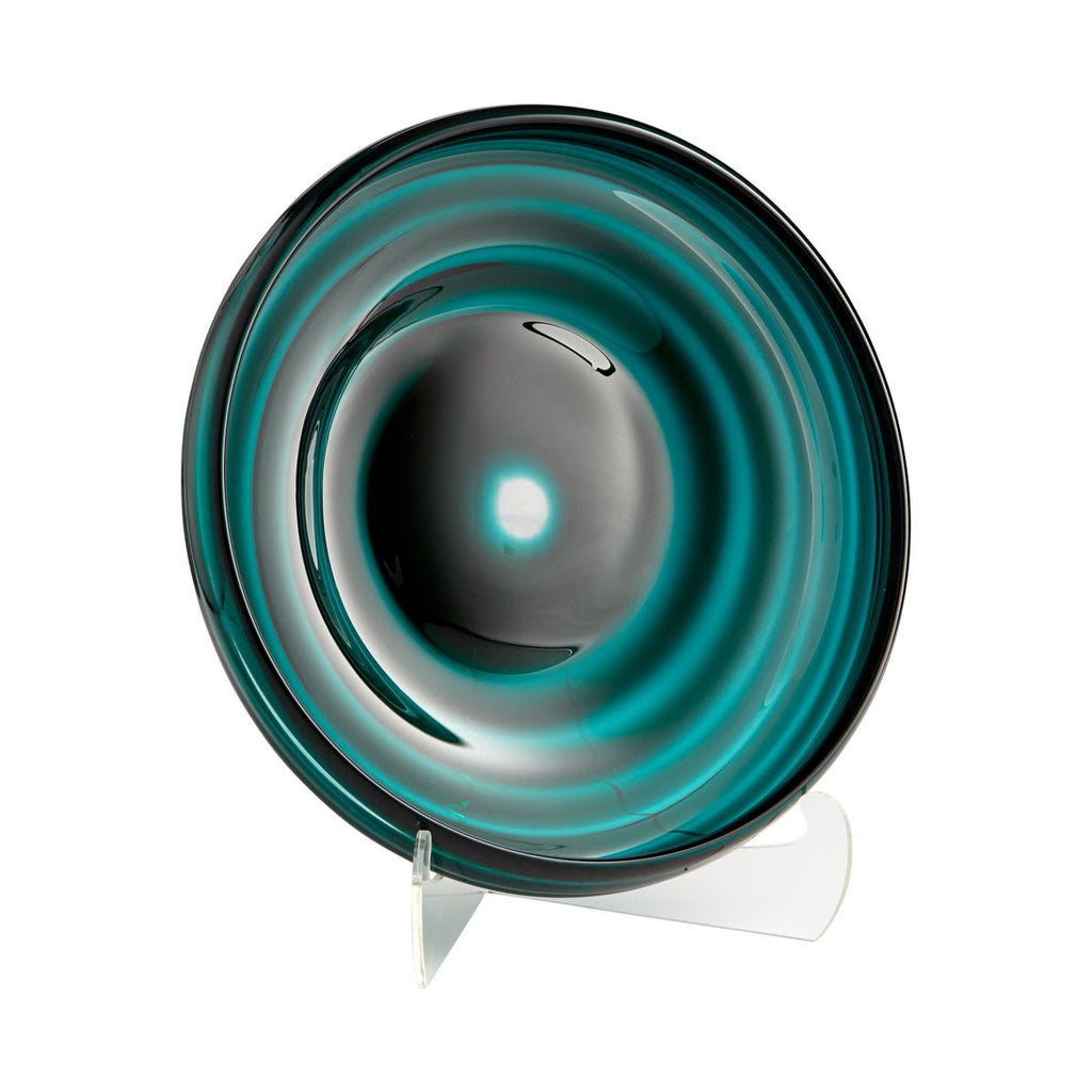 Vertigo Plate, Teal-Medium