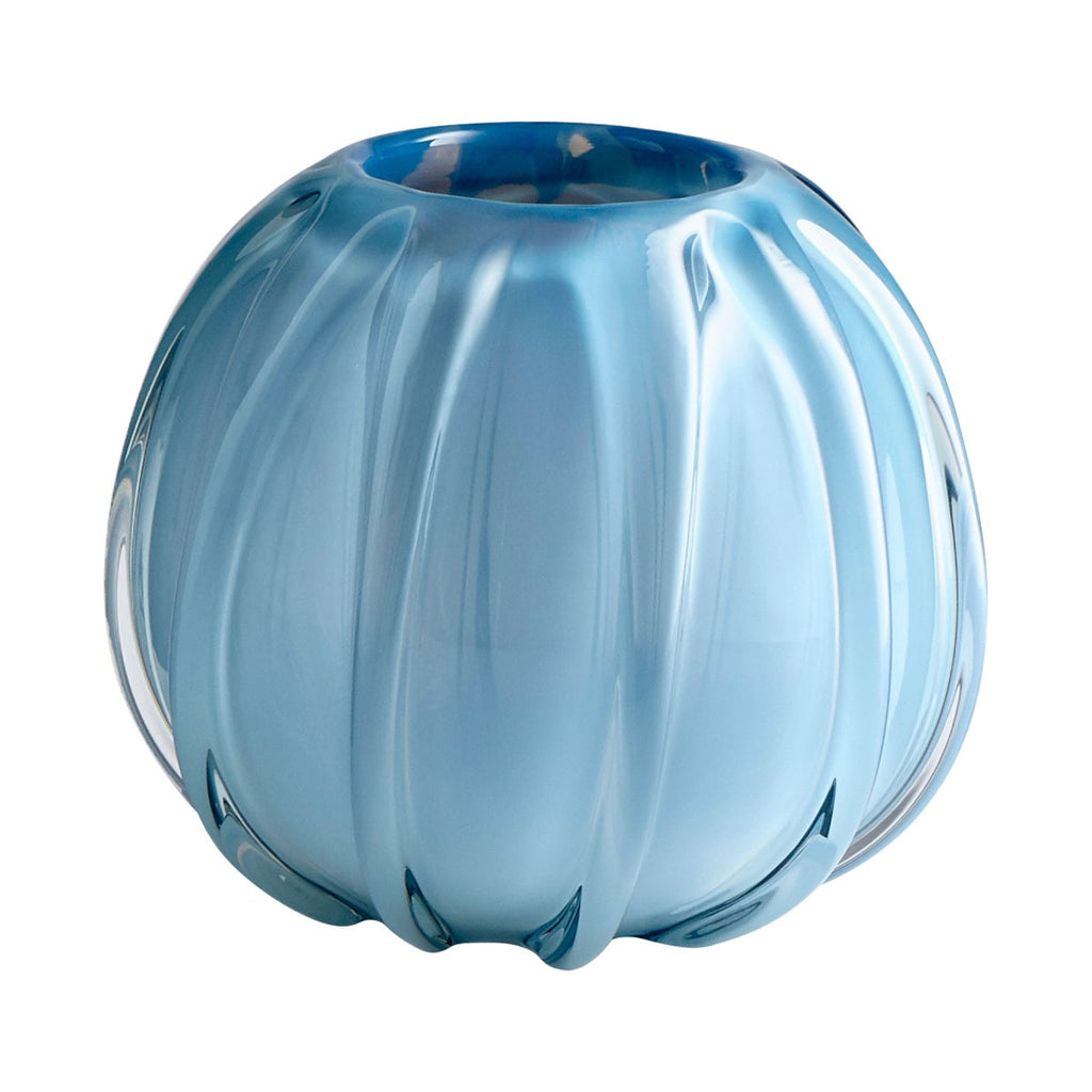 Arctic Chill Vase, Blue-Small