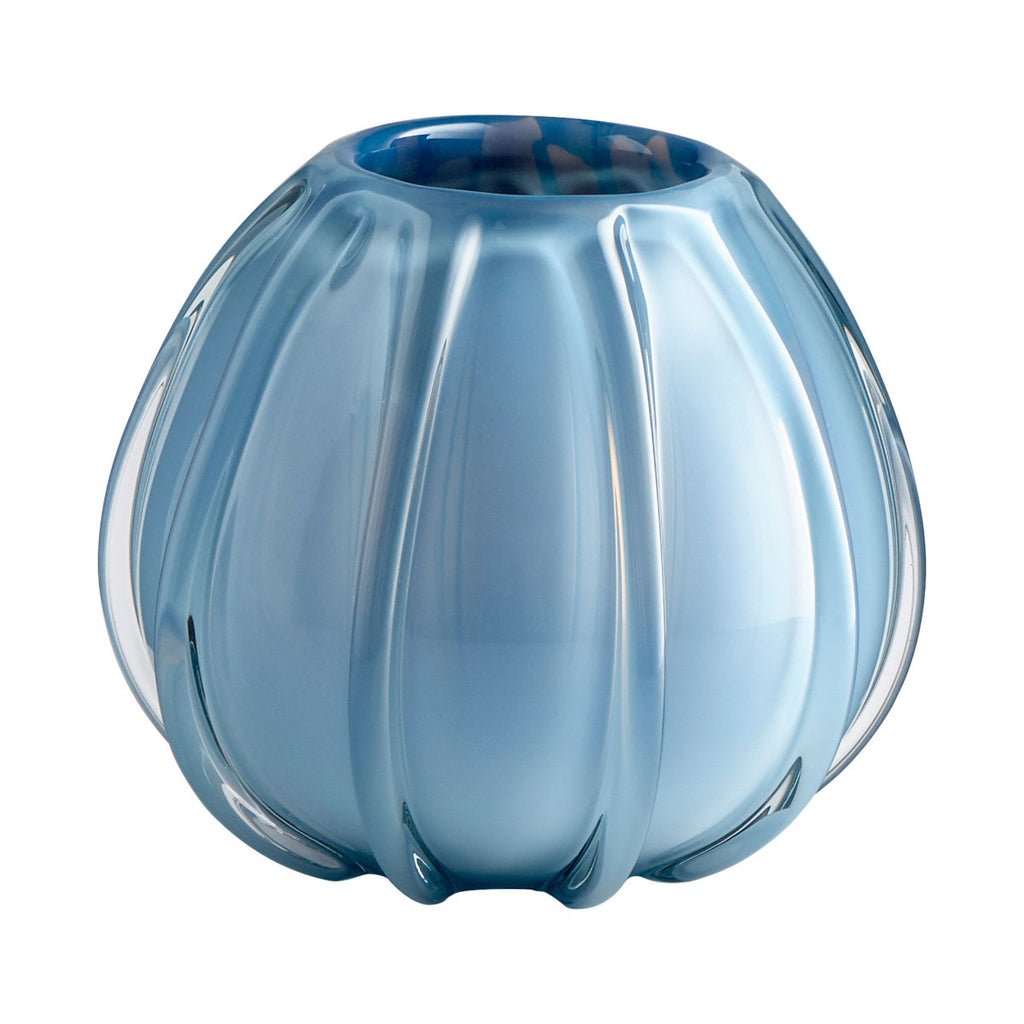 Arctic Chill Vase, Blue-Medium