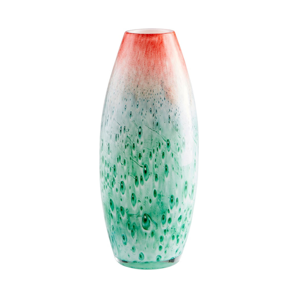 Macaw Vase, Red & Green-Small