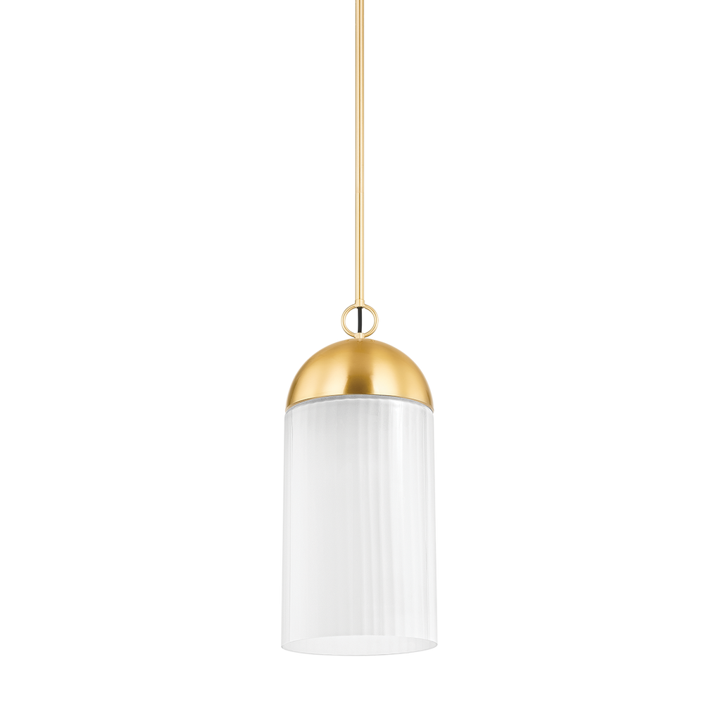 Emory 1 Light Pendant - Aged Brass