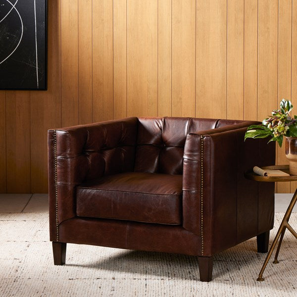 Abbott Club Chair-Cigar by Four Hands