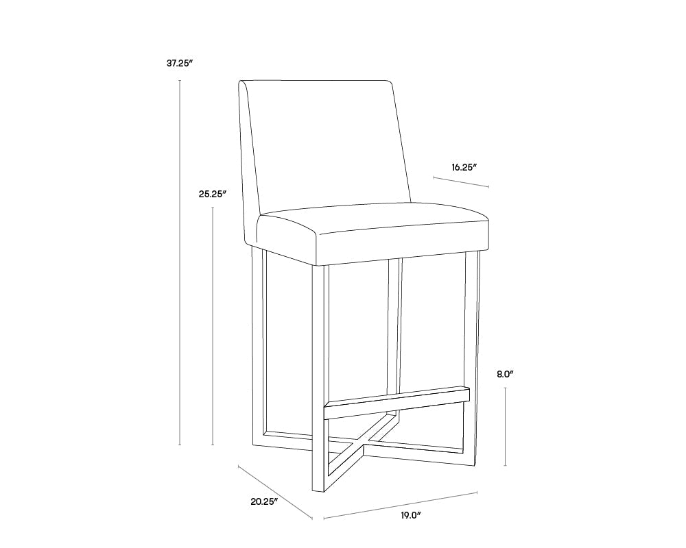 Howard Counter Stool - Grey