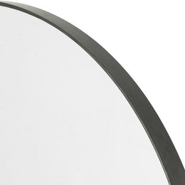 Bellvue Round Mirror-Rustic Black by Four Hands