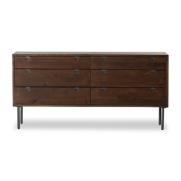 Carlisle 6 Drawer Dresser-Russet Oak