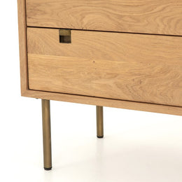 Carlisle 5 Drawer Dresser-Natural Oak