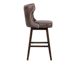 Neville Swivel Barstool - Havana Dark Brown