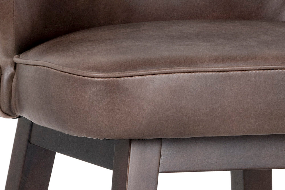 Neville Swivel Barstool - Havana Dark Brown