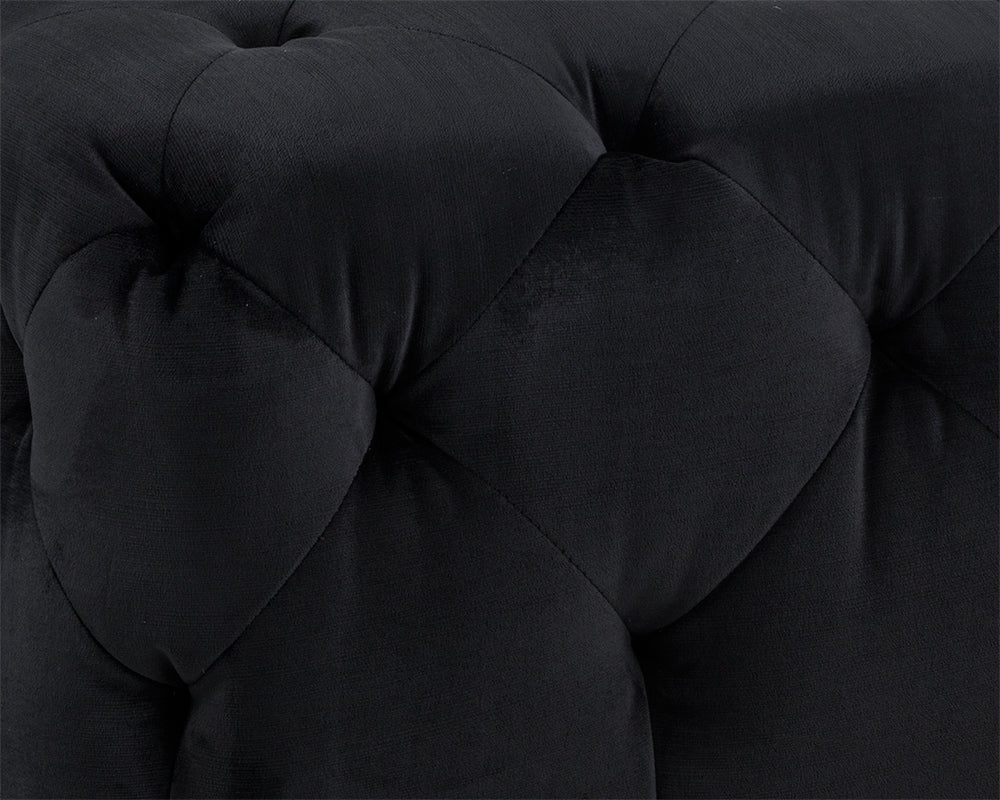 Millie Tufted Ottoman - Piccolo Black