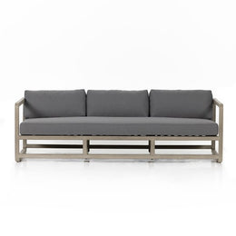 Callan Outdoor Sofa-90"-Weathered Grey