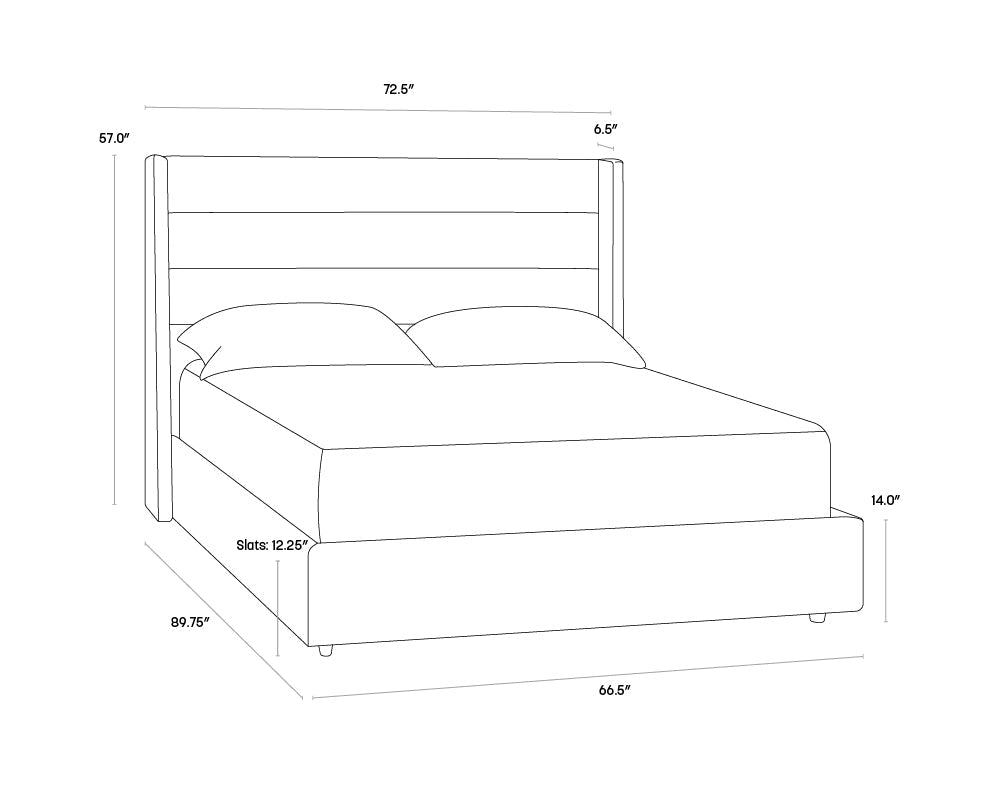 Emmit Bed - Queen - Quarry